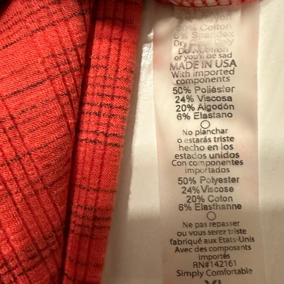 Lula Roe XL Orang Textured Long Light Ope Front Jacket Versatile Pockets Poly+ - Picture 6 of 6